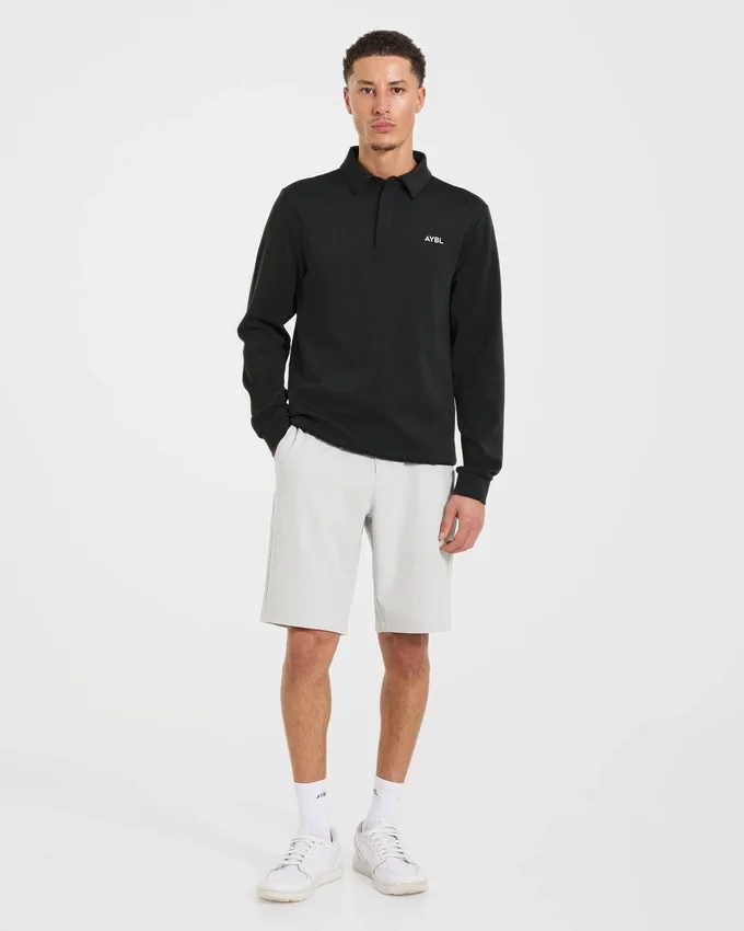 Precision Langarm-Pullover mit Kragen