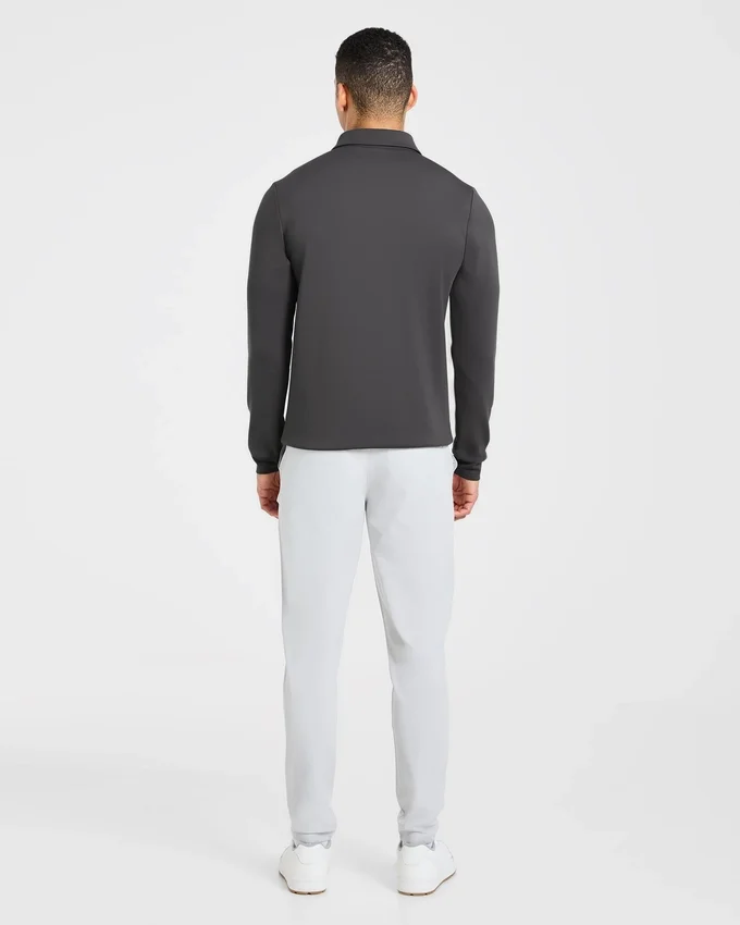 Precision Langarm-Pullover mit Kragen