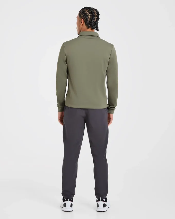 Precision Langarm-Pullover mit Kragen