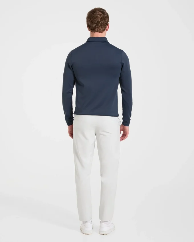 Precision Langarm-Pullover mit Kragen