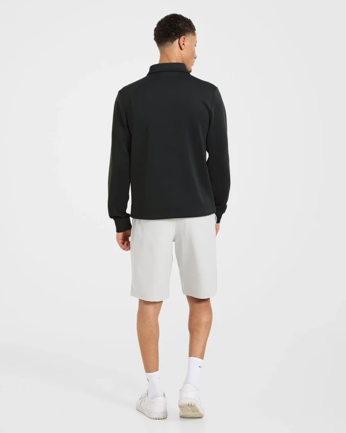 Precision Langarm-Pullover mit Kragen
