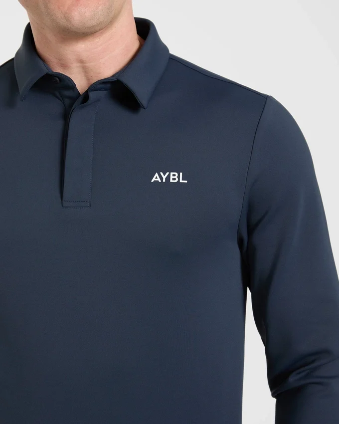 Precision Langarm-Pullover mit Kragen