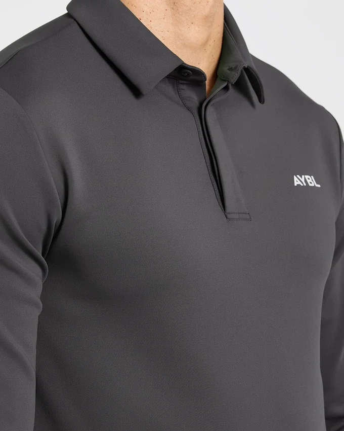 Precision Langarm-Pullover mit Kragen
