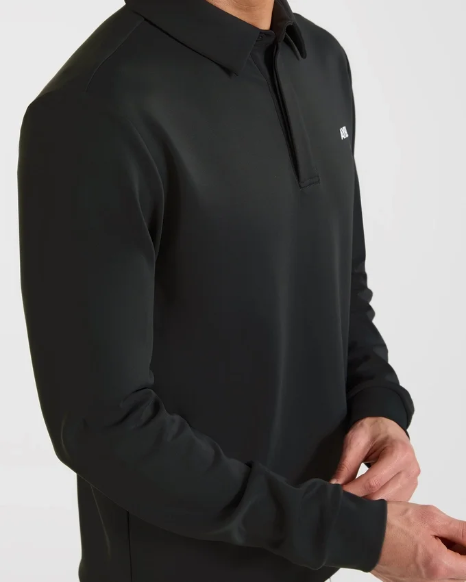 Precision Langarm-Pullover mit Kragen