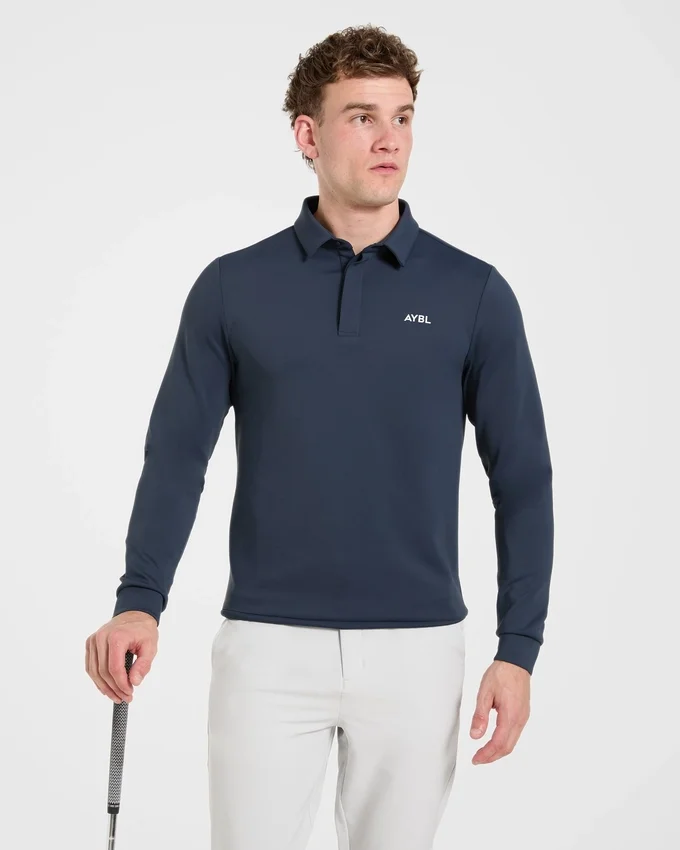 Precision Langarm-Pullover mit Kragen