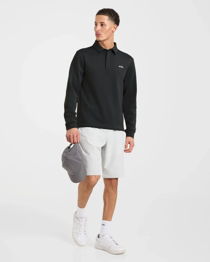 Precision Langarm-Pullover mit Kragen