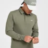 Precision Langarm-Pullover mit Kragen