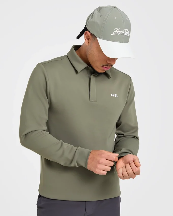 Precision Langarm-Pullover mit Kragen
