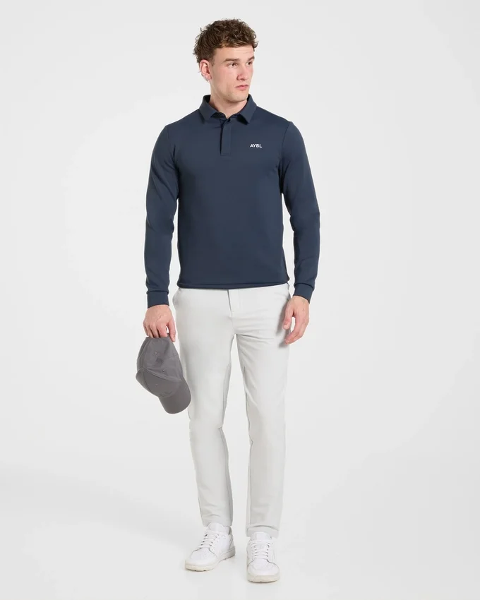Precision Langarm-Pullover mit Kragen