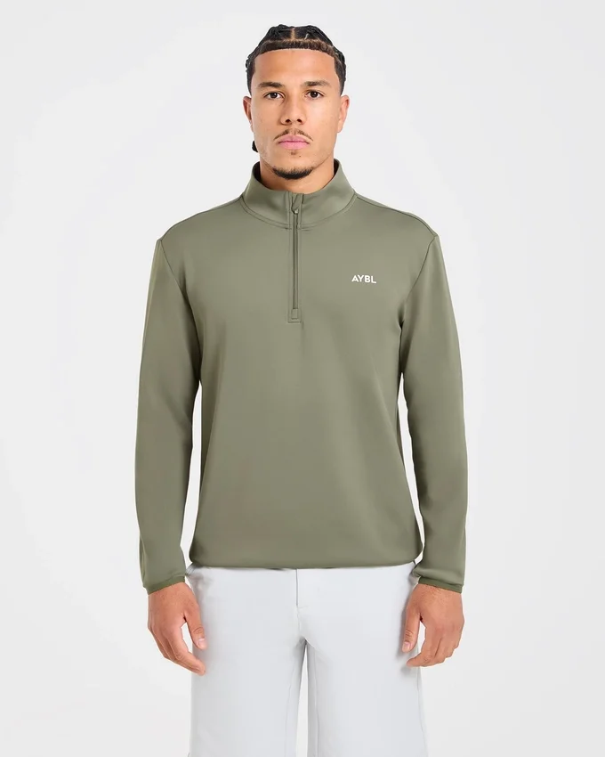 Precision Pullover mit 1/4-Reißverschluss