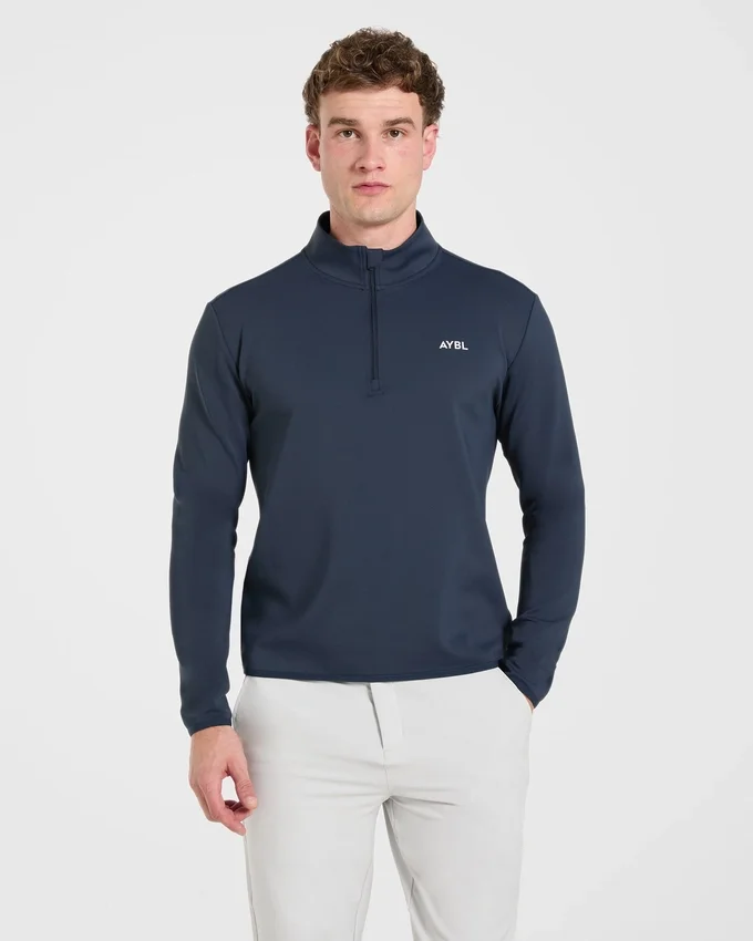 Precision Pullover mit 1/4-Reißverschluss