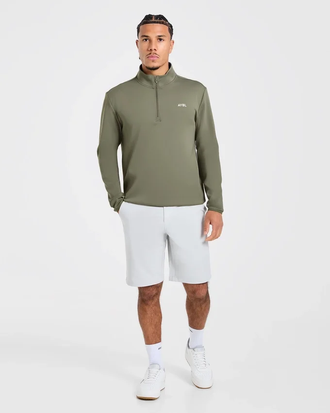 Precision Pullover mit 1/4-Reißverschluss