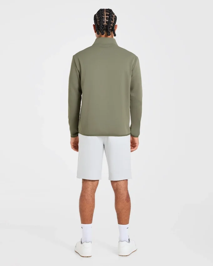 Precision Pullover mit 1/4-Reißverschluss