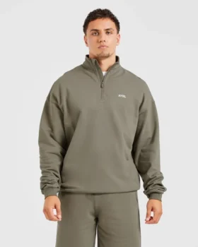 Rebound Pullover mit 1/4-Reißverschluss