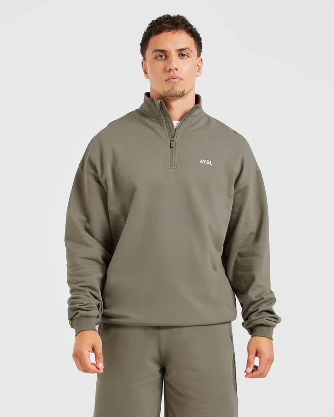 Rebound Pullover mit 1/4-Reißverschluss