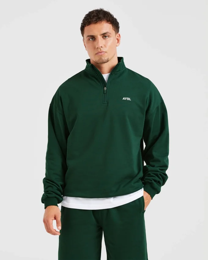 Rebound Pullover mit 1/4-Reißverschluss