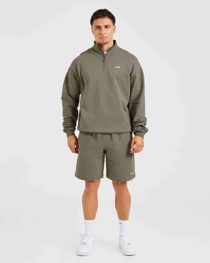 Rebound Pullover mit 1/4-Reißverschluss