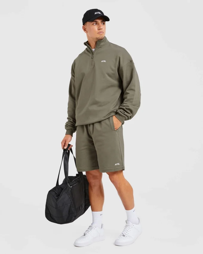 Rebound Pullover mit 1/4-Reißverschluss