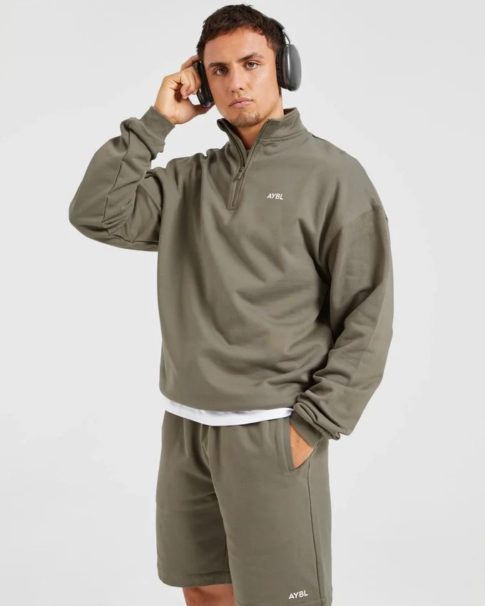 Rebound Pullover mit 1/4-Reißverschluss