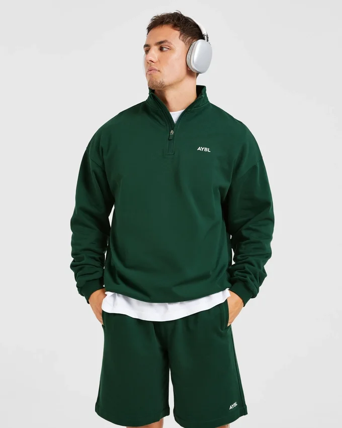 Rebound Pullover mit 1/4-Reißverschluss
