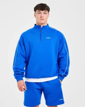 Restore Oversized-Pullover mit 1/4-Reißverschluss