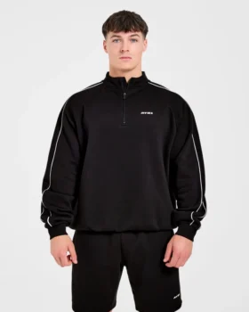 Restore Oversized-Pullover mit 1/4-Reißverschluss