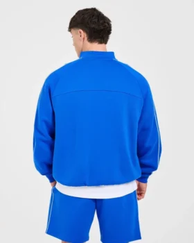 Restore Oversized-Pullover mit 1/4-Reißverschluss