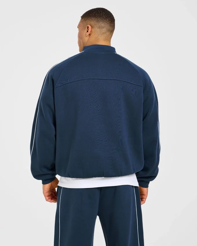 Restore Oversized-Pullover mit 1/4-Reißverschluss