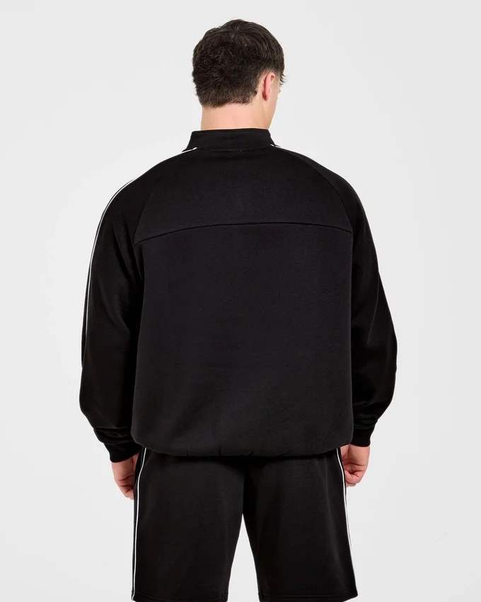 Restore Oversized-Pullover mit 1/4-Reißverschluss