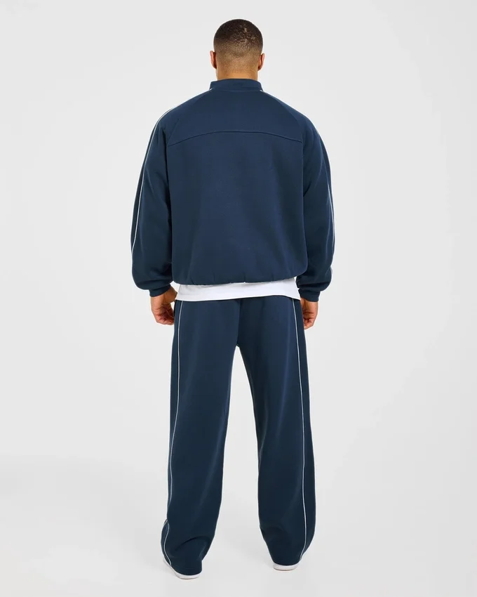 Restore Oversized-Pullover mit 1/4-Reißverschluss