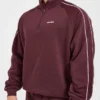 Restore Oversized-Pullover mit 1/4-Reißverschluss