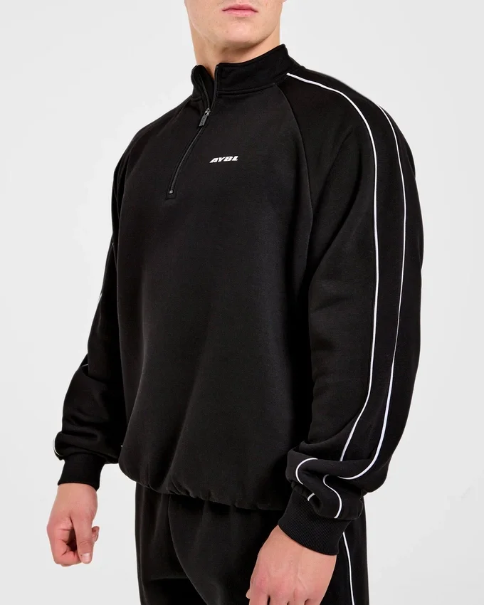 Restore Oversized-Pullover mit 1/4-Reißverschluss