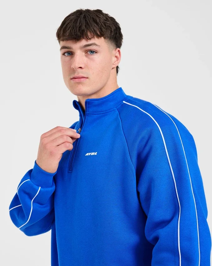 Restore Oversized-Pullover mit 1/4-Reißverschluss