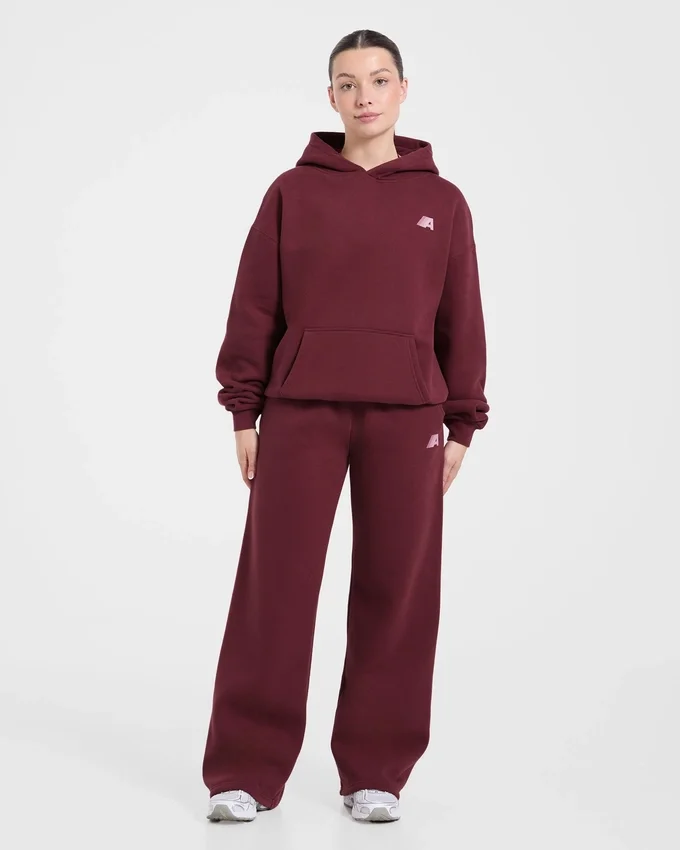 Retro Athletics Oversized-Jogginghose mit geradem Bein