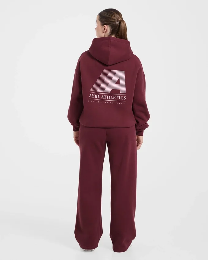 Retro Athletics Oversized-Jogginghose mit geradem Bein
