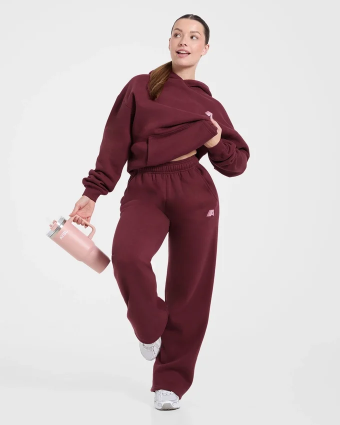 Retro Athletics Oversized-Jogginghose mit geradem Bein