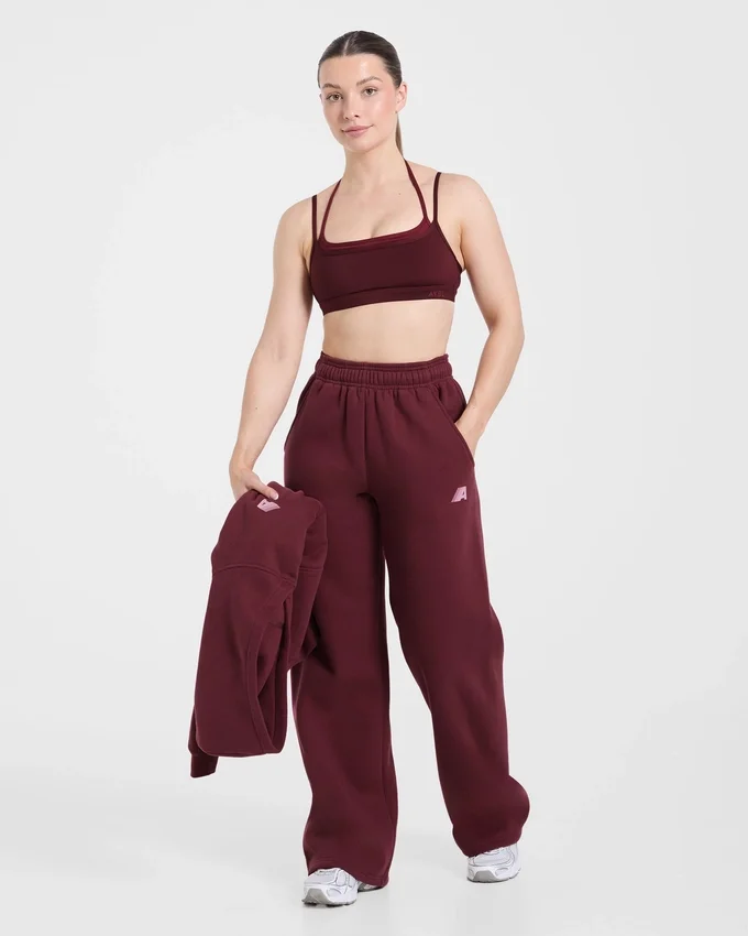 Retro Athletics Oversized-Jogginghose mit geradem Bein