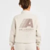 Retro Athletics Oversized-Pullover mit 1/4-Reißverschluss