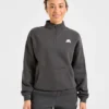 Retro Athletics Oversized-Pullover mit 1/4-Reißverschluss