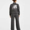 Retro Athletics Oversized-Pullover mit 1/4-Reißverschluss