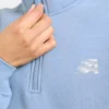 Retro Athletics Oversized-Pullover mit 1/4-Reißverschluss