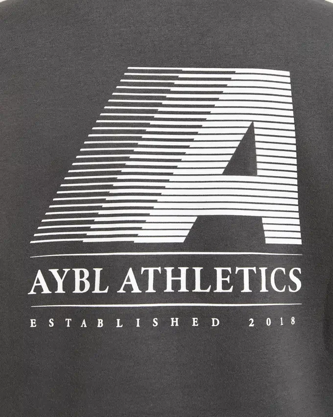 Retro Athletics Oversized-Pullover mit 1/4-Reißverschluss