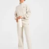 Retro Athletics Oversized-Pullover mit 1/4-Reißverschluss