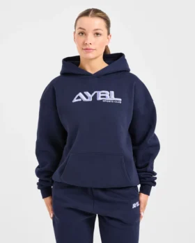 Retro-Hoodie mit Stickerei in Oversize-Passform
