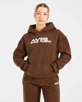 Retro-Hoodie mit Stickerei in Oversize-Passform