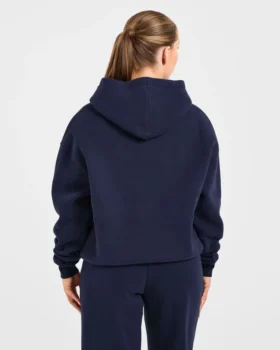Retro-Hoodie mit Stickerei in Oversize-Passform