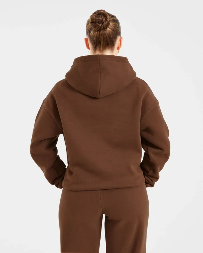 Retro-Hoodie mit Stickerei in Oversize-Passform