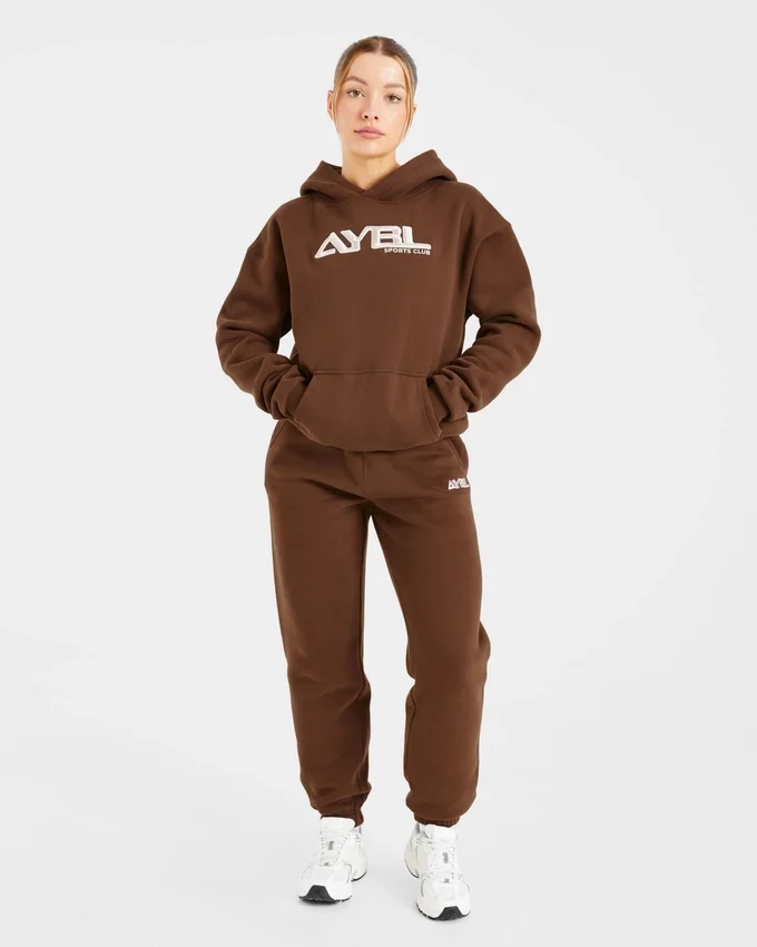 Retro-Jogginghose mit Stickerei in Oversize-Passform