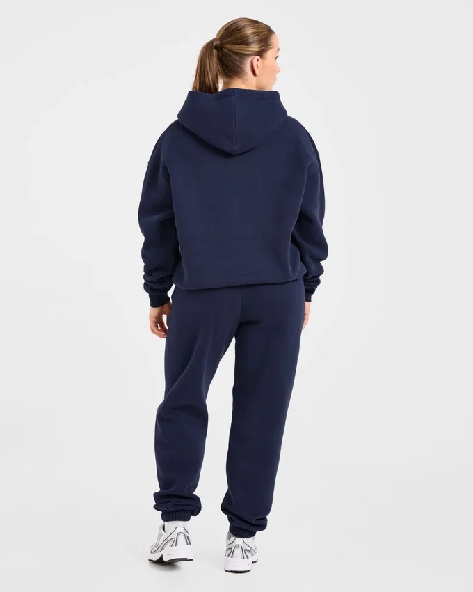 Retro-Jogginghose mit Stickerei in Oversize-Passform