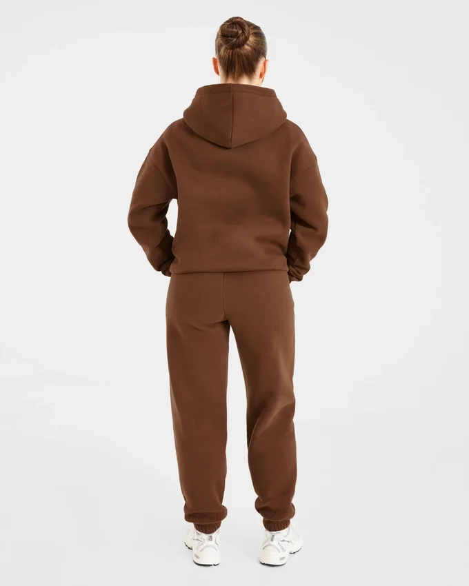 Retro-Jogginghose mit Stickerei in Oversize-Passform